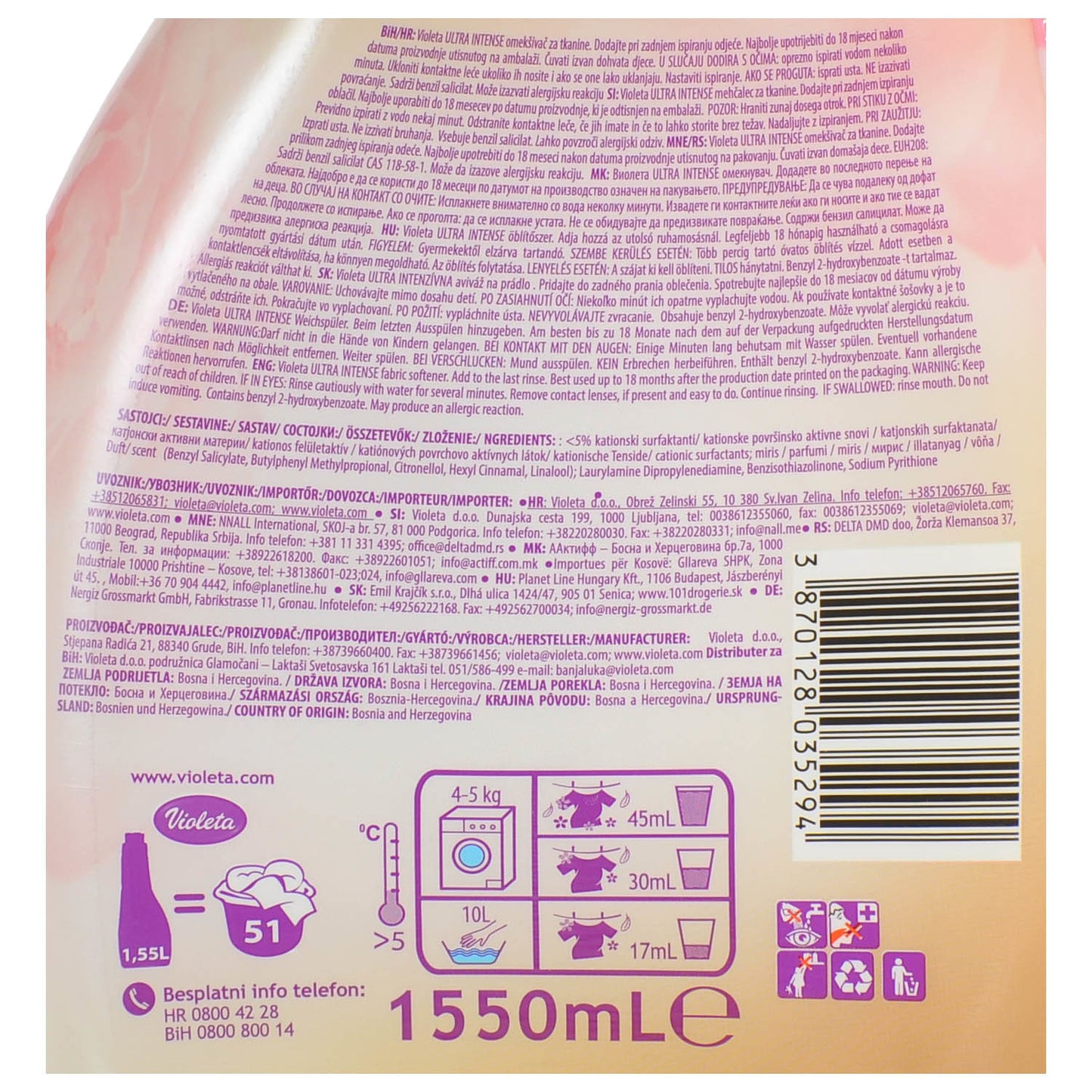 Aviváž Violeta Ultra Intense Gold 1,55L.