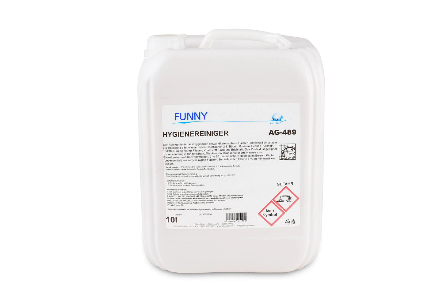 Hygiene cleaner/disinfectant cleaner, fast-acting, hygienic 10 L