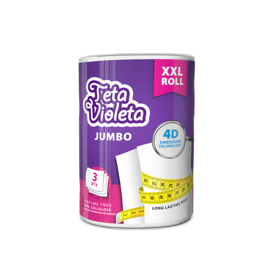 Küchenrolle JUMBO 1/1 Teta Violeta XXl 3-lagig - Ellak 