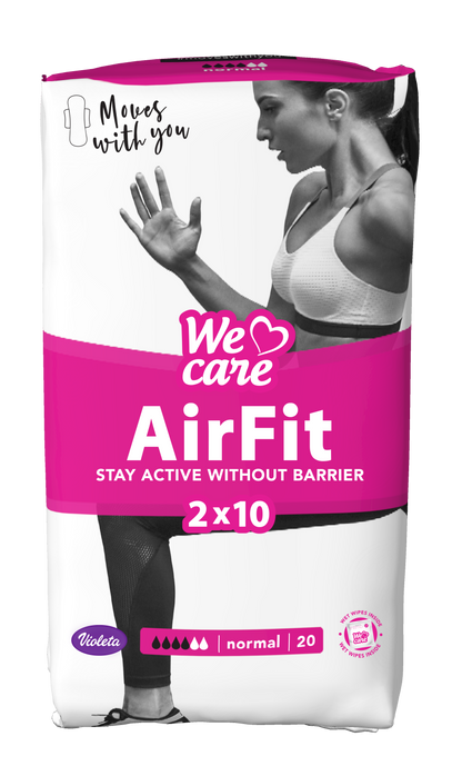 Damenbinden Violeta We Care Air Fit normale , 20 Stk. - Ellak 